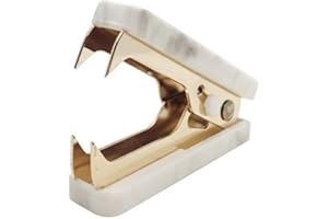 MEI YI TIAN 1 Pack Marble Print Staple Remover Gold Glitter Metal Jaws Staples Puller Removal Tool for Home Office School Desk Stapling Accessories Supplies (1)
