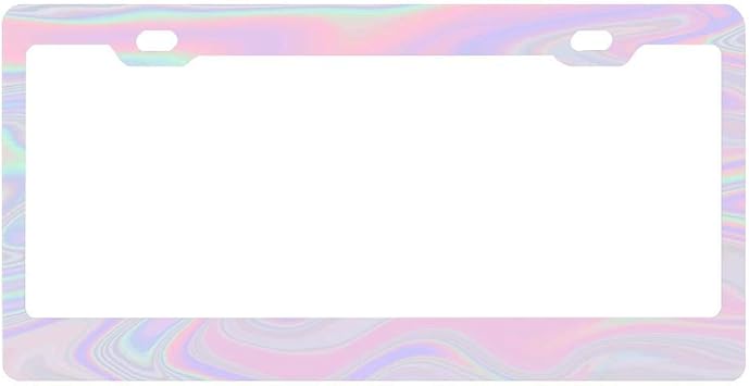 Amazon Com Asuiframenjk Iridescent Flow License Plate Frame For