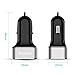 Car Charger, Nexcon 6.6A / 33W 3 USB Ports Car Charger with SmartIC Technology- Rapid Portable Travel Charger for Apple iPhone 7 6 6S Plus 5 SE, Galaxy S6/S6 Edge, All USB Powered Device, Black/Silver