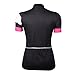 Beory Womens Cycling Jerseys with Short Sleeves,Girls Bike Short Sleeves with Three Pockets(L Black)thumb 2
