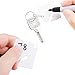 30PCS Plastic White Key Tags, Writable Slotted Rack Key Tags with Snap Hook Key Identify Tags Bulk Key Tags for Key Cabinet