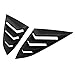 IKON MOTORSPORTS, Window Louvers Compatible with 2016-2021 Honda Civic Sedan, Rear Quarter Panel Window Side Louvers Vent 2PCS ABS