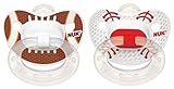 NUK Sports Puller Pacifier, 18-36 Months, 2 Pack - Football/Baseball