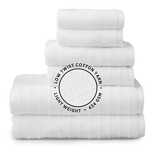 James 6 Piece Towel Set 2 Bath Towels 2 Hand Towels 2 Washcloths