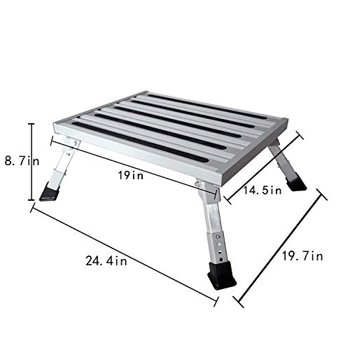 1 Homeon+Wheels+Adjustable+Aluminum+Platform