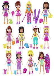 Polly pocket doll with accessories (# k7704)- 1 doll