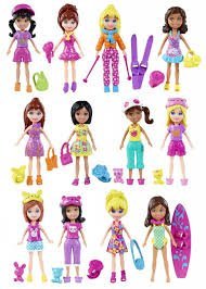 POLLY POCKET DOLL WITH ACCESSORIES (# K7704)- 1 doll