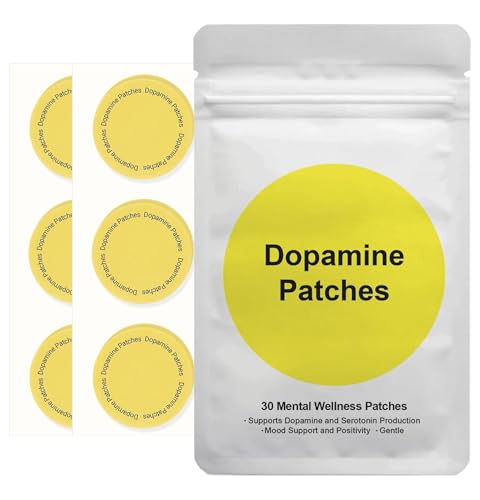 CVVDOOK Dopamine Patches | Vegan Mood Support Patches for Daily Mental Wellness | Positivity & Motivation - Supports, Plant-Based Formula 30 Pack