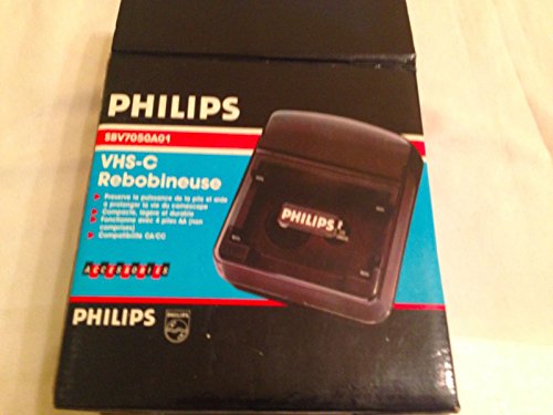 image for PHILIPS (for Compact CAMCORDERS ONLY VHS-c (Compact VHS Tape) rewinder