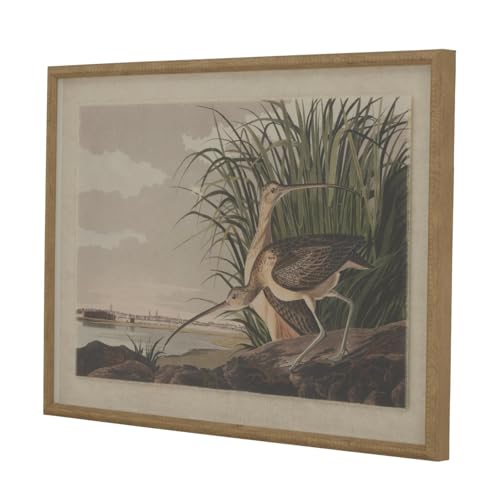 Elegante Arte Curlew in cornice di perline | Flora & Fauna Collection by Sostter