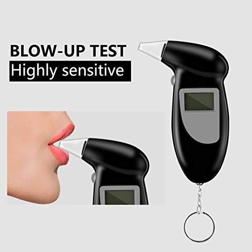 Professional Grade Breath Alcohol Tester Portable Digital Breathalyzer Key Chain Alcohol Detector