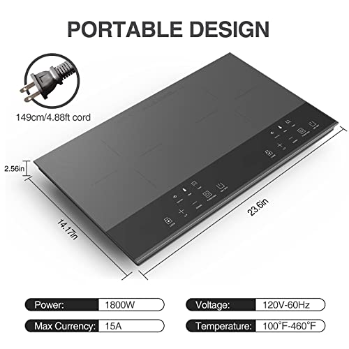 PAYISHO Double Induction Burner Induction cooktop, Countertop cooktop