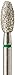 Crosstech Multi-Use Diamond Burs 379/023C (2.3mm head size, 5.0mm head length), Friction Grip Shank, Coarse, EGG (Pack of 5)