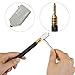 IMT Heavy Duty Pencil Glass Cutter Oil Feed Tungsten Carbide Tip Metal Handle, Professional Mosaic/Tiles/Stained Glass Cutting Tool with Free Replacement Head - 6mm-20mm