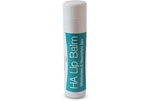 Hyalogic HA Lip Balm - Hyaluronic Acid & Organic, Natural Coconut Oil - Soothes Dry, Chapped Lips - Plumping, Moisturizing & Nourishing - Unflavored - Fragrance & Dye Free - 4.25g - 1 Stick