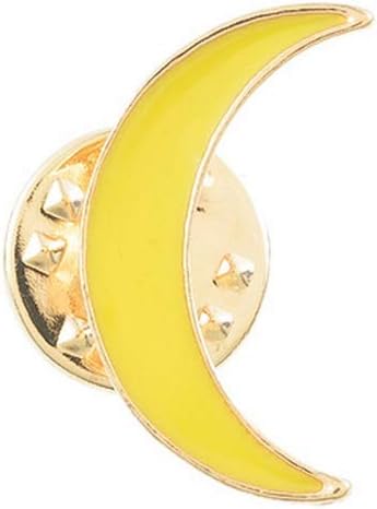 Loweryeah Cute Brooch Pin Rocket Star Crescent Moon Lapel Pin Badges for Clothes Bags Backpacks