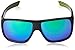 Dot Dash Aperture Oval Sunglasses, Black-Lime, 60 mm