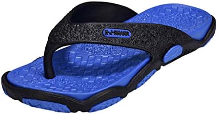 Frunalte shoes Men, Summer Men's Open Toe Slippers Fashion Beach Shoes Massage Bathroom Flip Flops Beach Sandals