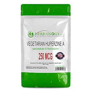 Huperzine A Huperzia Serrata — 250mcg — 60 High Strength Vegetarian Capsules | Cognitive Enhancer | Concentration & Memory Booster | Brain Health Supplement for Supporting Neurological Decline