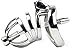 BDSM Stainless Steel Cock cage Sound Male Chastity Device Penis Sex Products for Men 275-1 (cage with 50mm Ring)