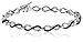 Amazon Collection 10K White Gold Diamond Infinity Bracelet (1 1/2 cttw), 7.25