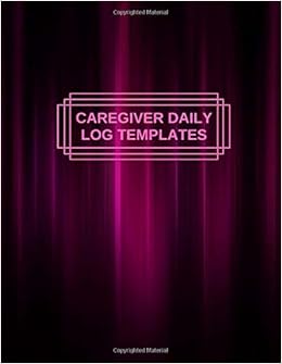 Caregiver Home Health Care Daily Log Template