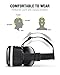 [New Version] HAMSWAN 3D Virtual Reality Headsets with Unique Design and Multifunction Button Compatible with Smartphones Within 4.0-6.11 inch