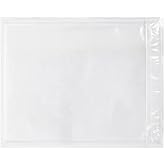 1000 PCS 6"x10" Clear Packing Slip Pouches List Envelopes Self-Adhesive Plastic Mailing Pouch Enclosed Bags for Packing Slips Invoice Label