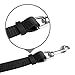3 Way Dog Leash + a Collapsible Travel Bowl, Nylon Adjustable Coupler No Tangle Detachable 3 in 1 Multiple Dog Pet Cat Puppy Leash with Soft Padded Handle (Black)