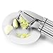 Becko Stainless Steel Garlic Press Solid Ginger Crusher with Cleaning Brush