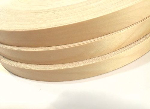 Maple Pre-finished 7/8" X 500' Automatic (Non Glued) Wood Veneer Edgebanding. Clear UV Laquer Finish. Made in USA.