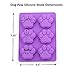 Gogogu B01LZMRA16 Silicone Chocolate Molds, 1, Purple