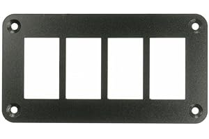 4 Way Marine Rocker Switch Panel Holder with Aluminum Alloy Housing Suitable for Various Vehicles