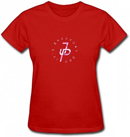 MCEOO It's Every Day Pink Jake Tshirt Printed Cotton T-Shirts Tops Logo Original Womens Tee Red