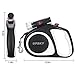 UPSKY Retractable Dog Leash, 16 ft Scalable Dog Walking Leash with Bright Flashlight for Small-Medium, Moving Free, One Button Break & Lock, Black