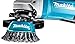 Makita 1 Piece - 4 Inch Knotted Wire Cup Brush for Grinders - Heavy-Duty Conditioning for Metal - 4