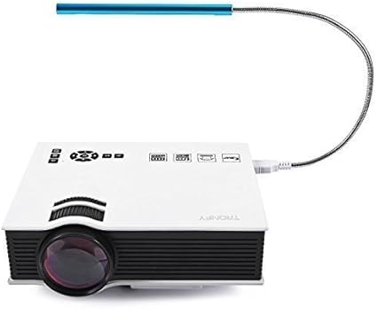 Tronfy Mini móvil Pico Portable Home cine videojuegos proyector ...