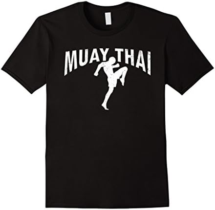Mens Cool Muay Thai Fighter Martial Art Tshirt XL Black
