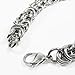 Stainless Steel Round Byzantine Chain Bracelet 8mm