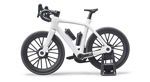 bruder 03485 - Roadster mit Rennrad, Radfahrerin mit Helm - 1:16 Rennauto Sportwagen Cabrio Fahrradfahrer Sportler Spielzeug-Figur bworld – Bild 5