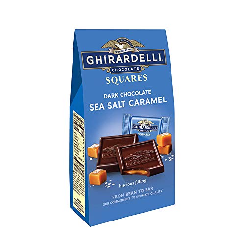Ghirardelli Candy Squares, Milk Chocolate Caramel and Dark Sea Salt