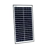 ALEKO SPU30W12V 30 Watt 12 Volt Monocrystalline Solar Panel for Gate Opener Pool Garden Driveway