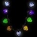 Light-up Halloween Skull Necklace | 6 Flashing Modes | Costume Accessory