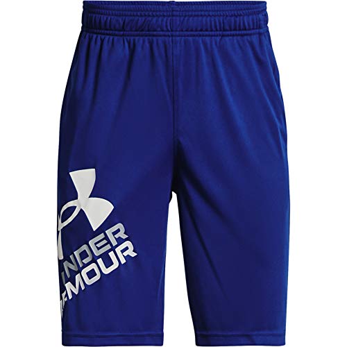 Under Armour boys Prototype 2.0 Logo Shorts , Royal Blue (400)/White , Youth X-…