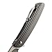 CRKT Swindle EDC Folding Pocket Knife: Gentleman Everyday Carry, Satin Blade, IKBS Ball Bearing Pivot, Liner Lock, Grooved Handle, Tensioned Pocket Clip K241XXP, One Size