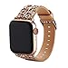 Moonooda Glitter Watch Band Replacement for Apple Watch Bands 38mm 40mm Women Girl Cute Bling Sparkle Strap Wristband Compatible with iWatch Series SE 6 5 4 3 2 1, Rose Gold and Silver