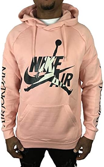 Amazon ジョーダン プルオーバー かぶり パーカー ジャンプマン Air Jordan メンズ ピンク コーラル 長袖 フーディー Pk676 Lサイズ トレーナー パーカー 通販