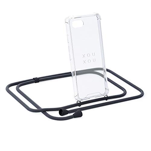 xouxou ® Smartphone Necklace For iPhone Xs Max (Case With Cord Strap) In All-Black