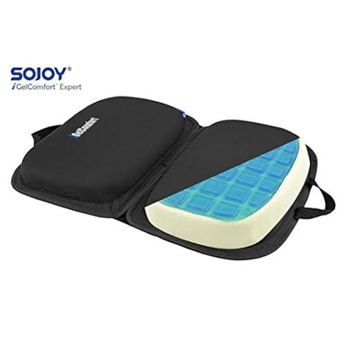 Sojoy iGelComfort 3 in 1 foldable Gel Seat Cushion Featured with Memory Foam (a travel must have cushion!The size of the smart, easy to travel with 20 collection of cool unique weird amazon gift items