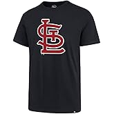 MLB Men's Imprint Match Team Color Primary Logo Word Mark T-Shirt (St Louis Cardinals Navy, Large)